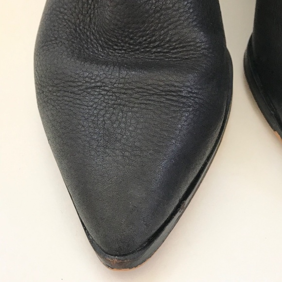 DOLCE VITA Issa Ankle Boots Leather Pointed Toe Black Women’s Size 9.5 Booties - Picture 5 of 16